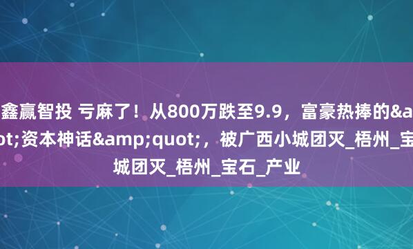 鑫赢智投 亏麻了!从800万跌至9.9,富豪热捧的"资本神话",被广西小城团灭_梧州_宝石_产业